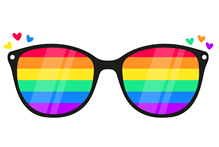 Image of Pride eye glasses