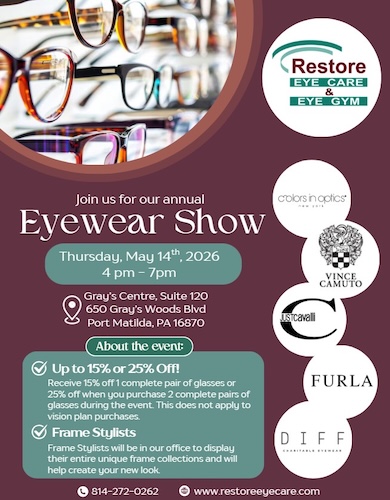 Restore Eye Care Frame Show 2026 graphic